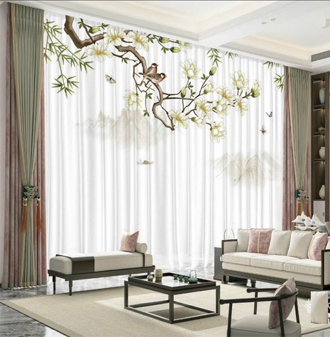 Màn Voan In Hình Sang Trọng