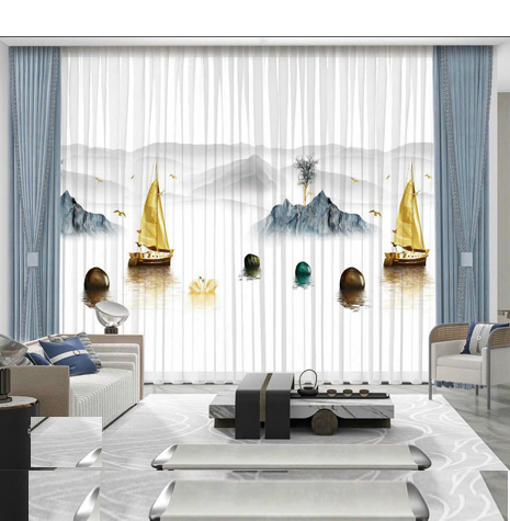 Màn Voan In Hình Sang Trọng