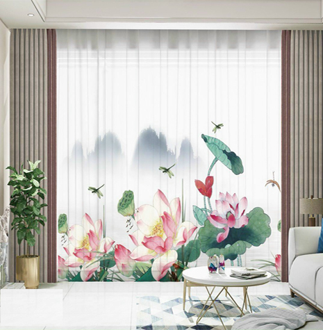 Màn Voan In Hình Sang Trọng