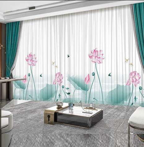 Màn Voan In Hình Sang Trọng